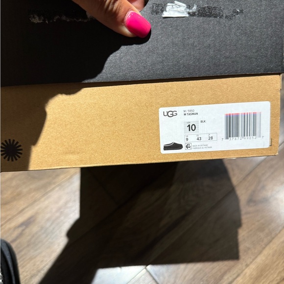 UGG Black Tasmans Men’s size 10 new with box! - Picture 5 of 6